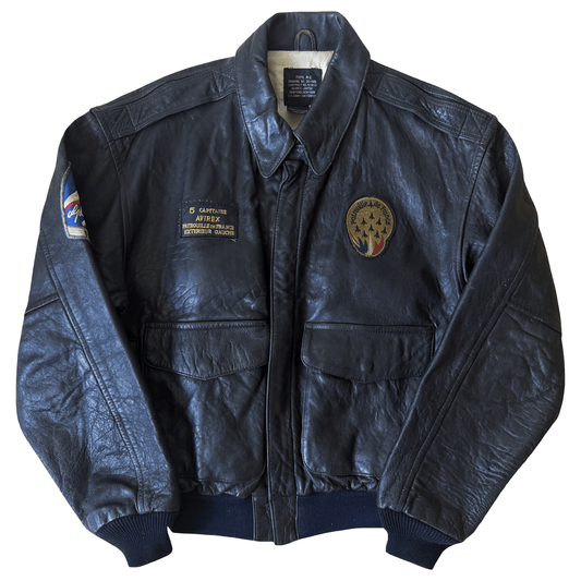 Avirex 1988 'Patrouille de France' A2 Leather Flight Jacket - S / M