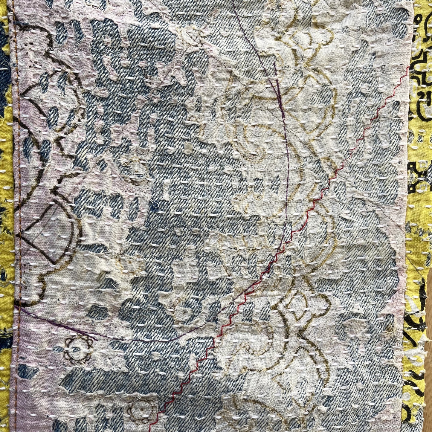 Boro Bandana Sashiko Distressed Jeans - W30"