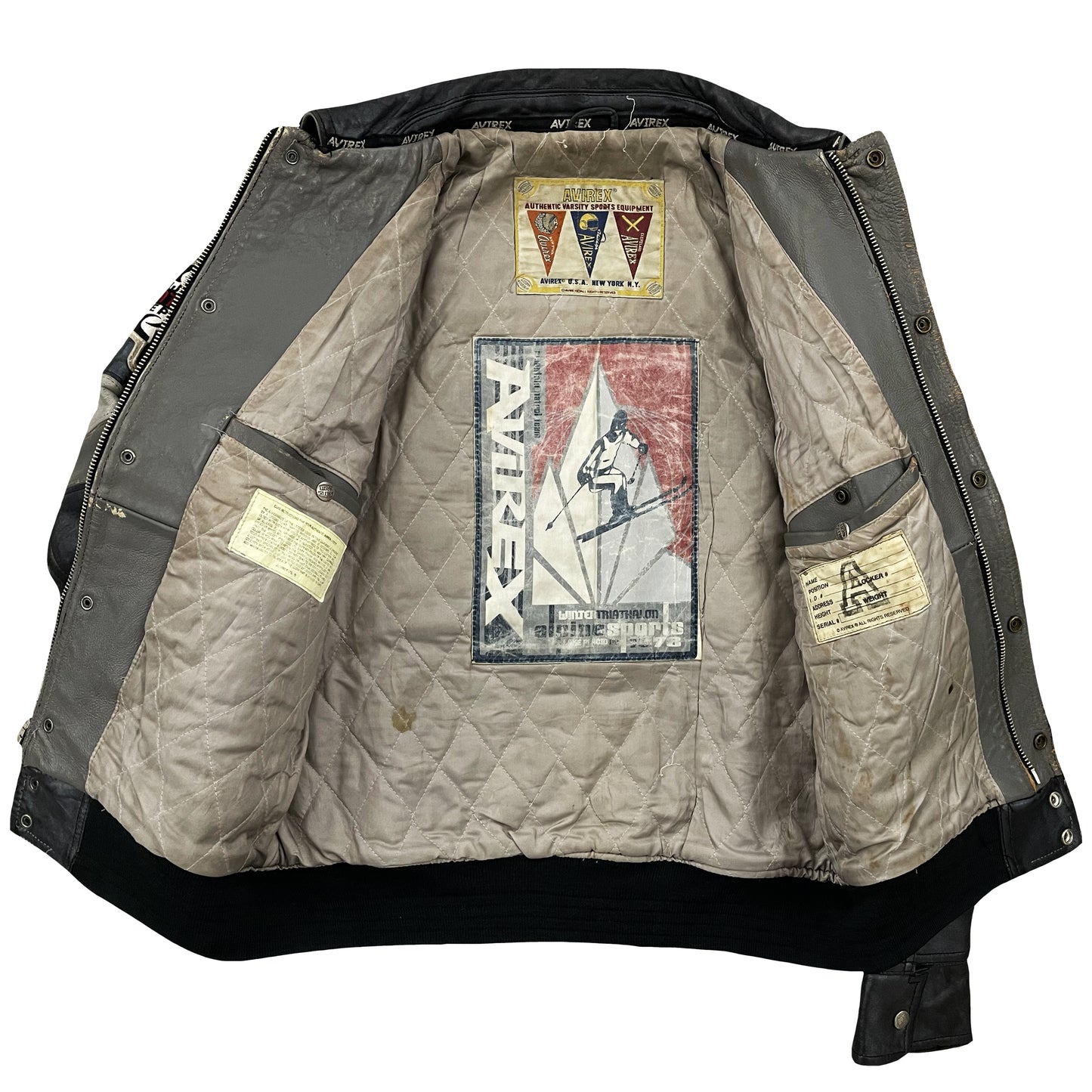 Avirex Leather Varsity Jacket