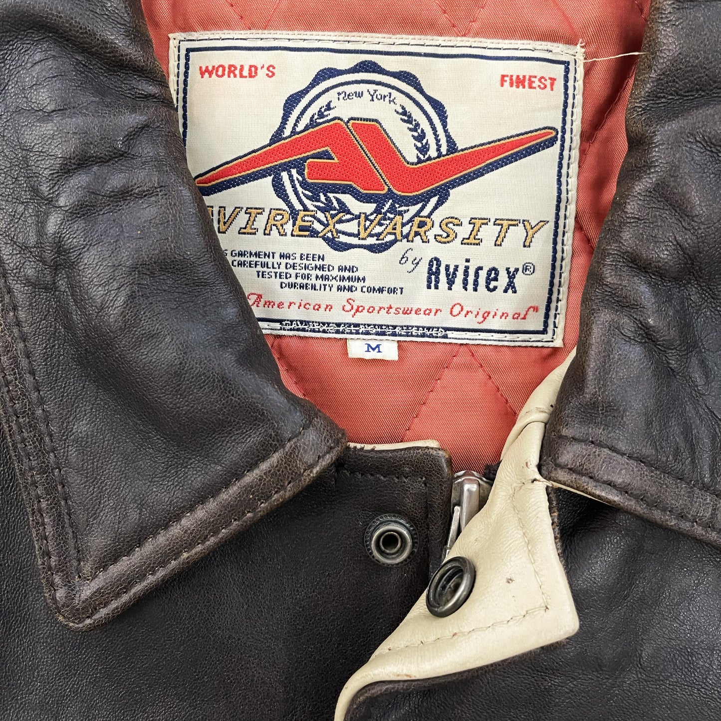 Avirex Leather Varsity Jacket