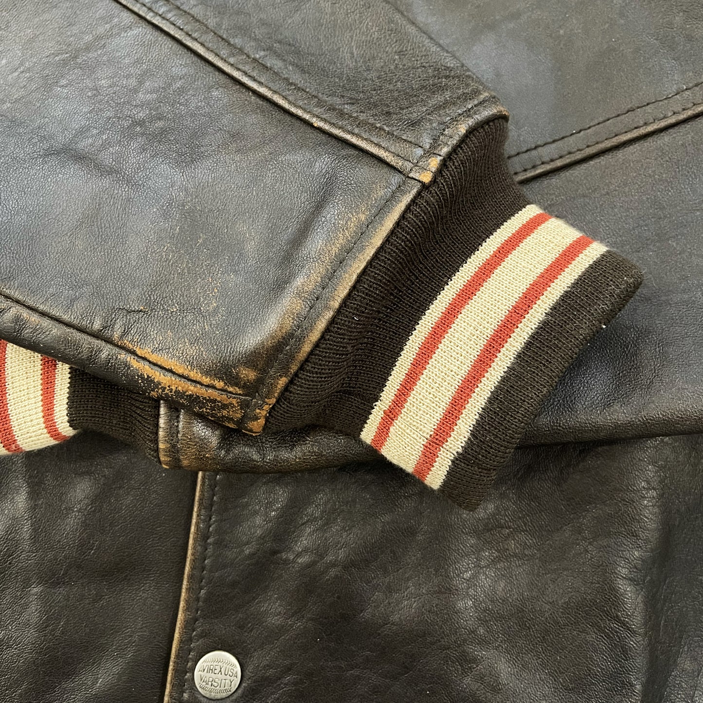 Avirex Leather Varsity Jacket