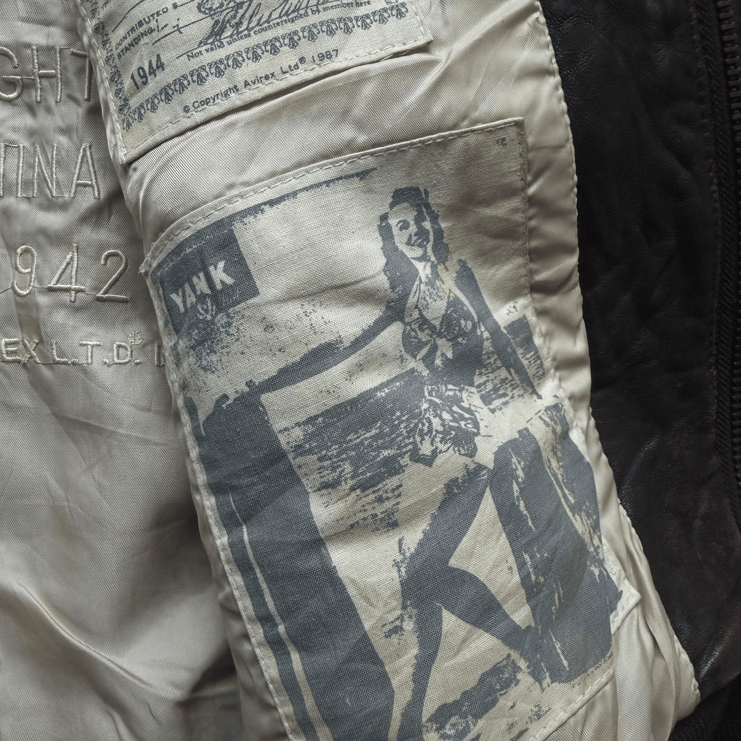 Avirex 'China Doll' 1987 A2 Leather Flight Jacket - XL