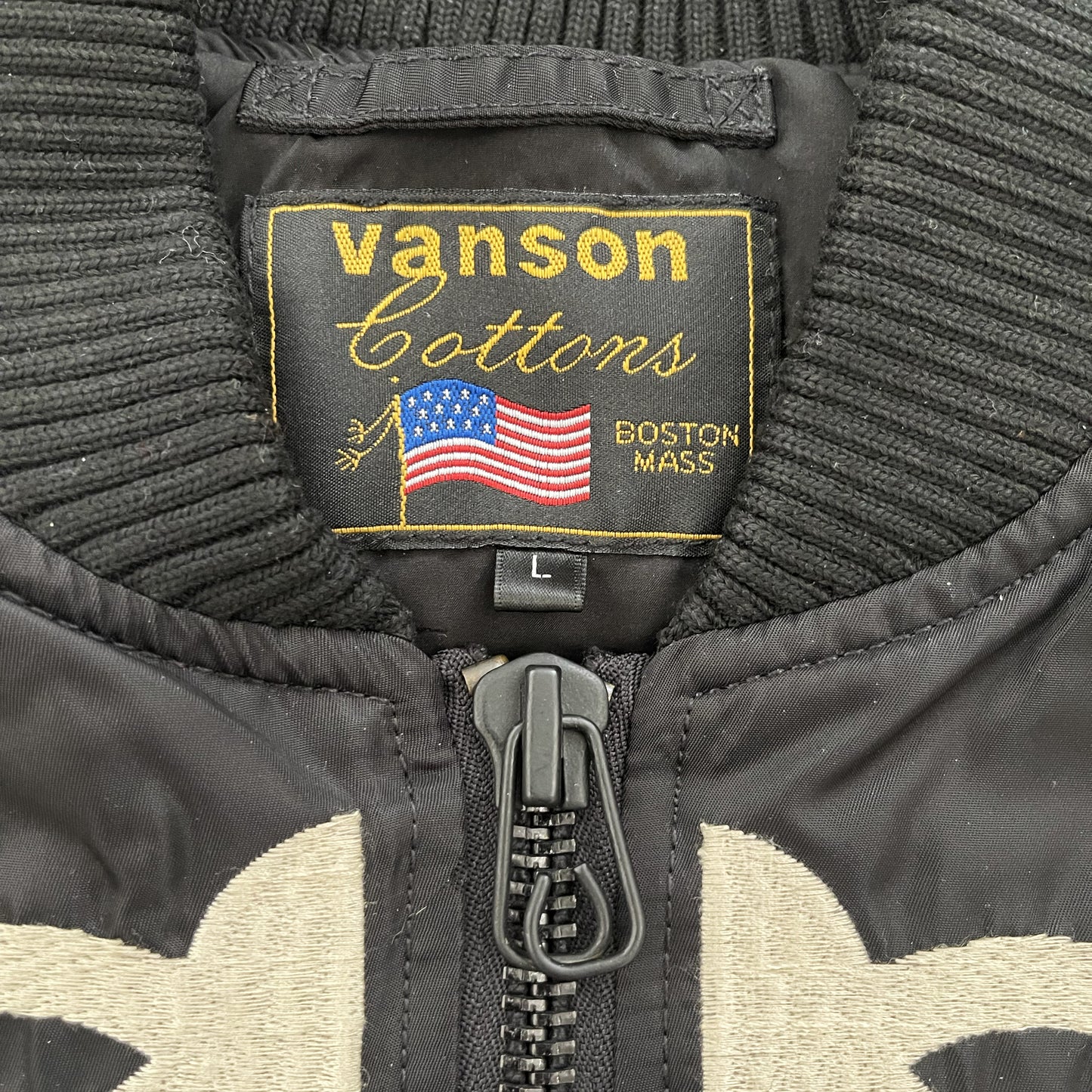 Vanson Leathers Skeleton Bomber Jacket