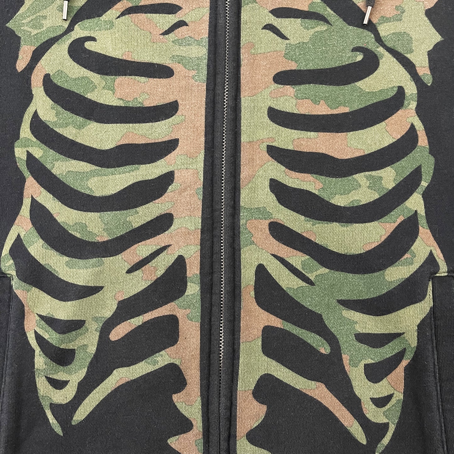 Vanson Leathers Camo Skeleton Hoodie - M