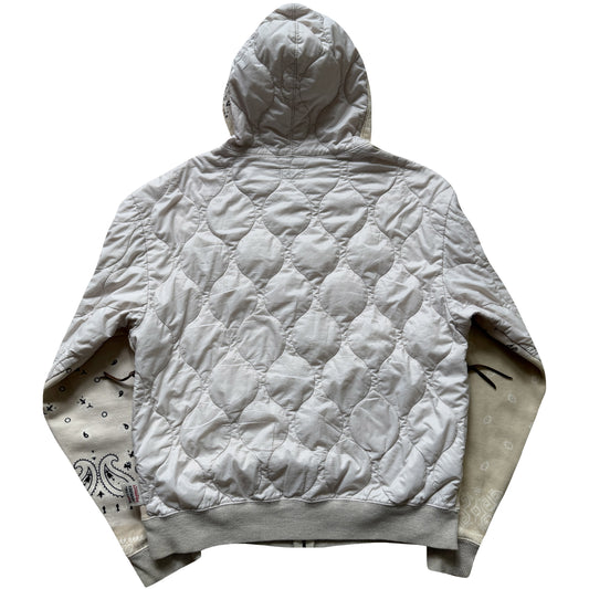 Kapital Bandana Quilted Shell Hoodie - L