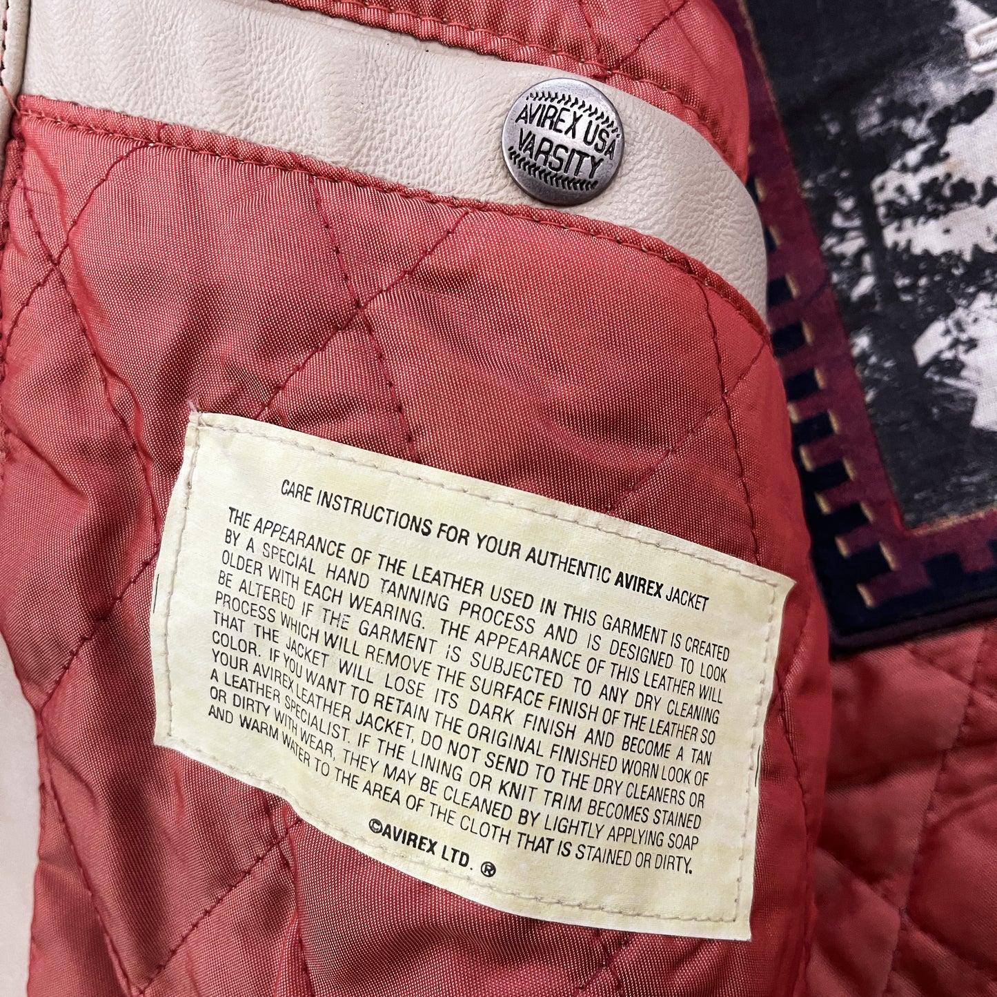 Avirex Leather Varsity Jacket