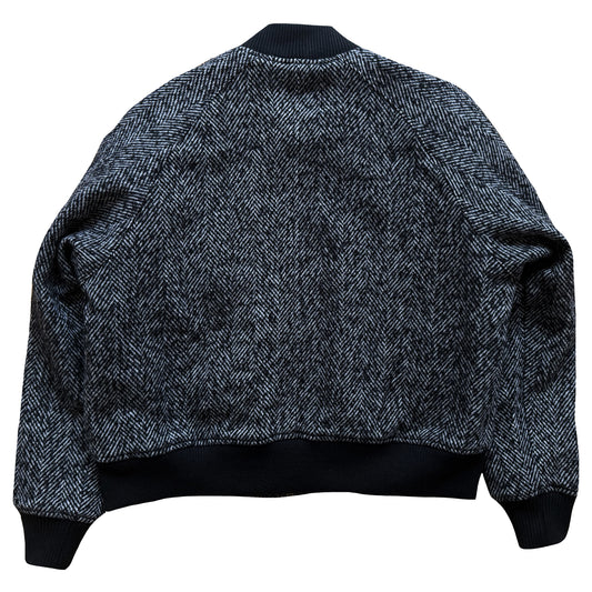 Vanson Leathers Tweed Wool Bomber Jacket - M