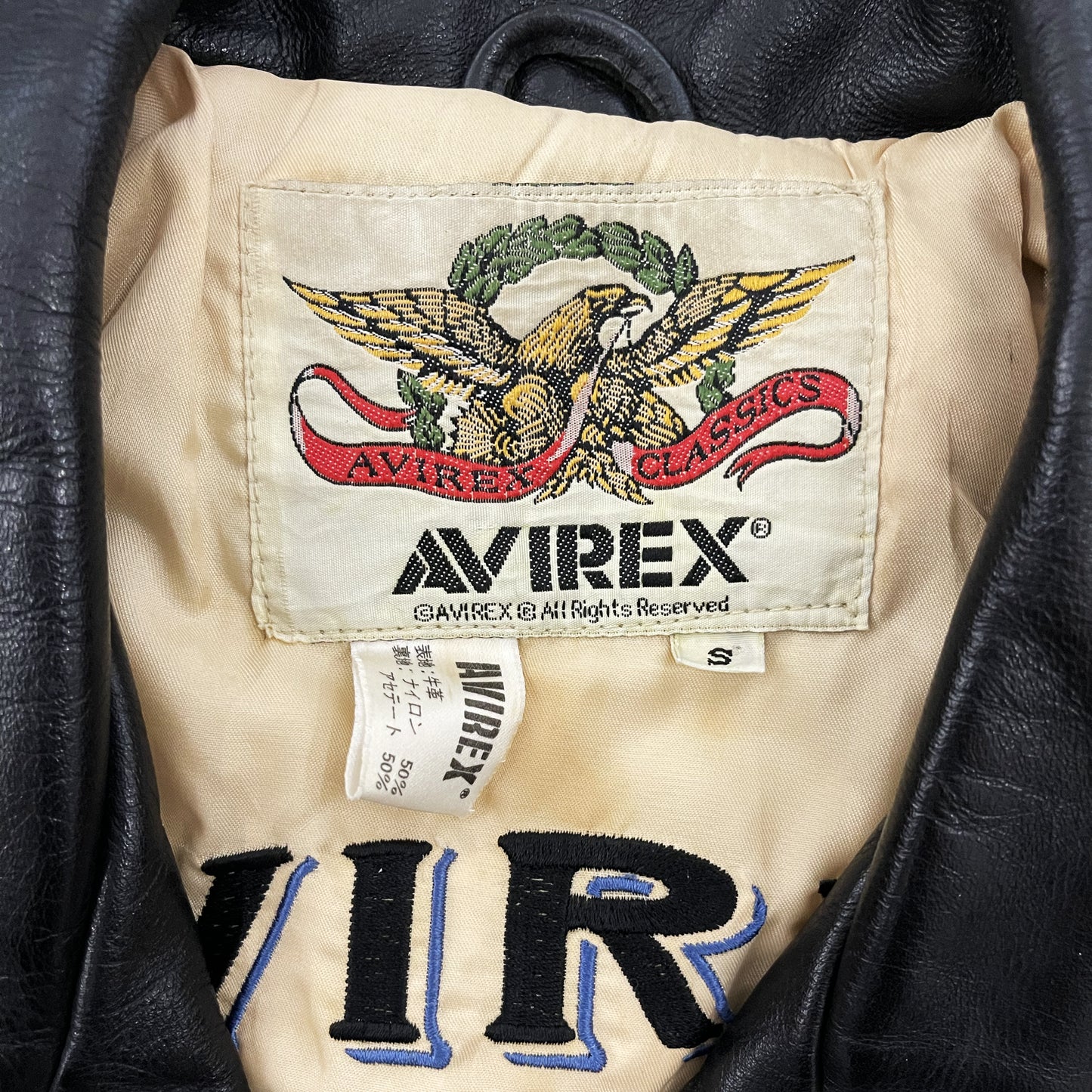 Avirex Leather Biker Jacket