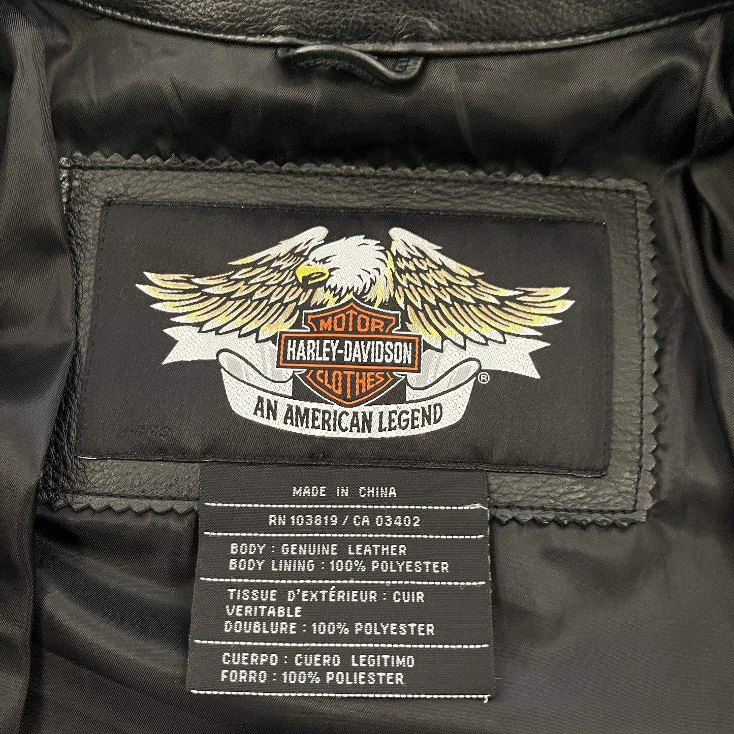 Harley Davidson Leather Racer Jacket
