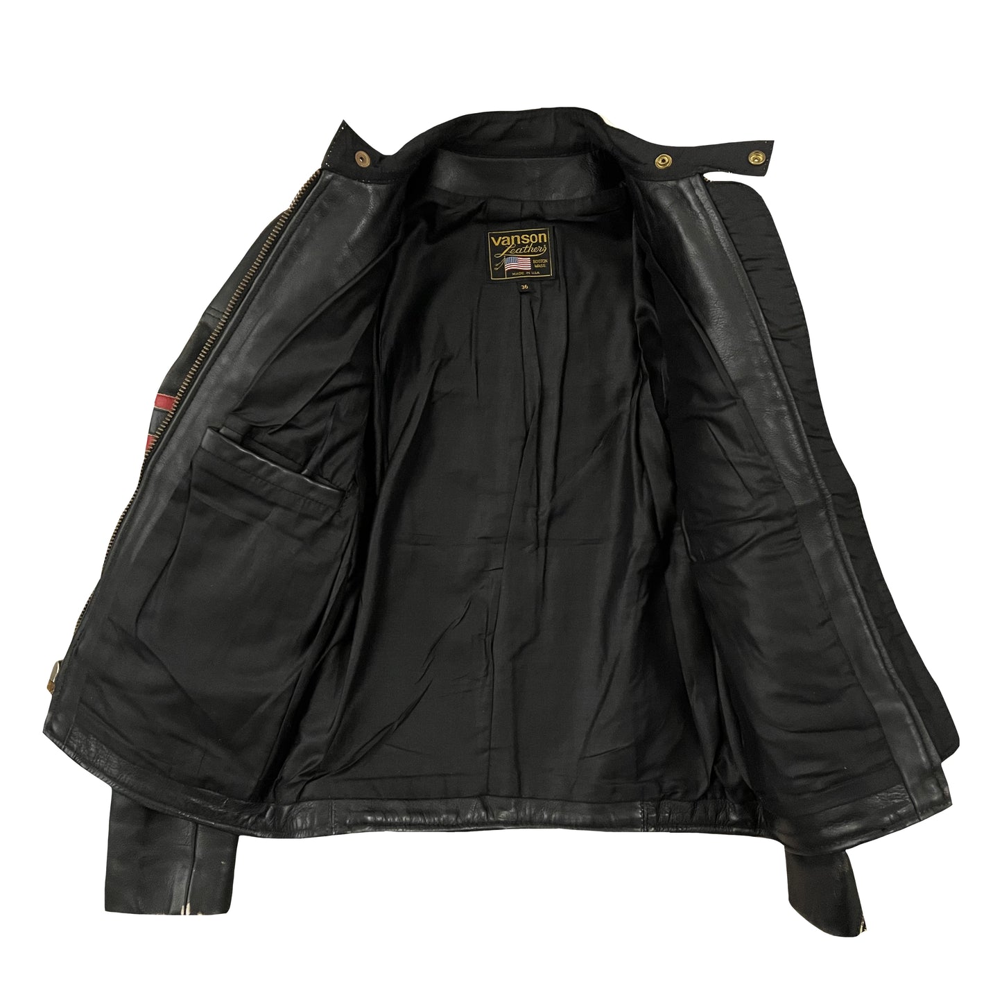 Vanson Leathers Motorcycle Racing Team Jacket - S