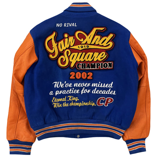Champion 'Fair and Square Champion' Varsity Jacket - M