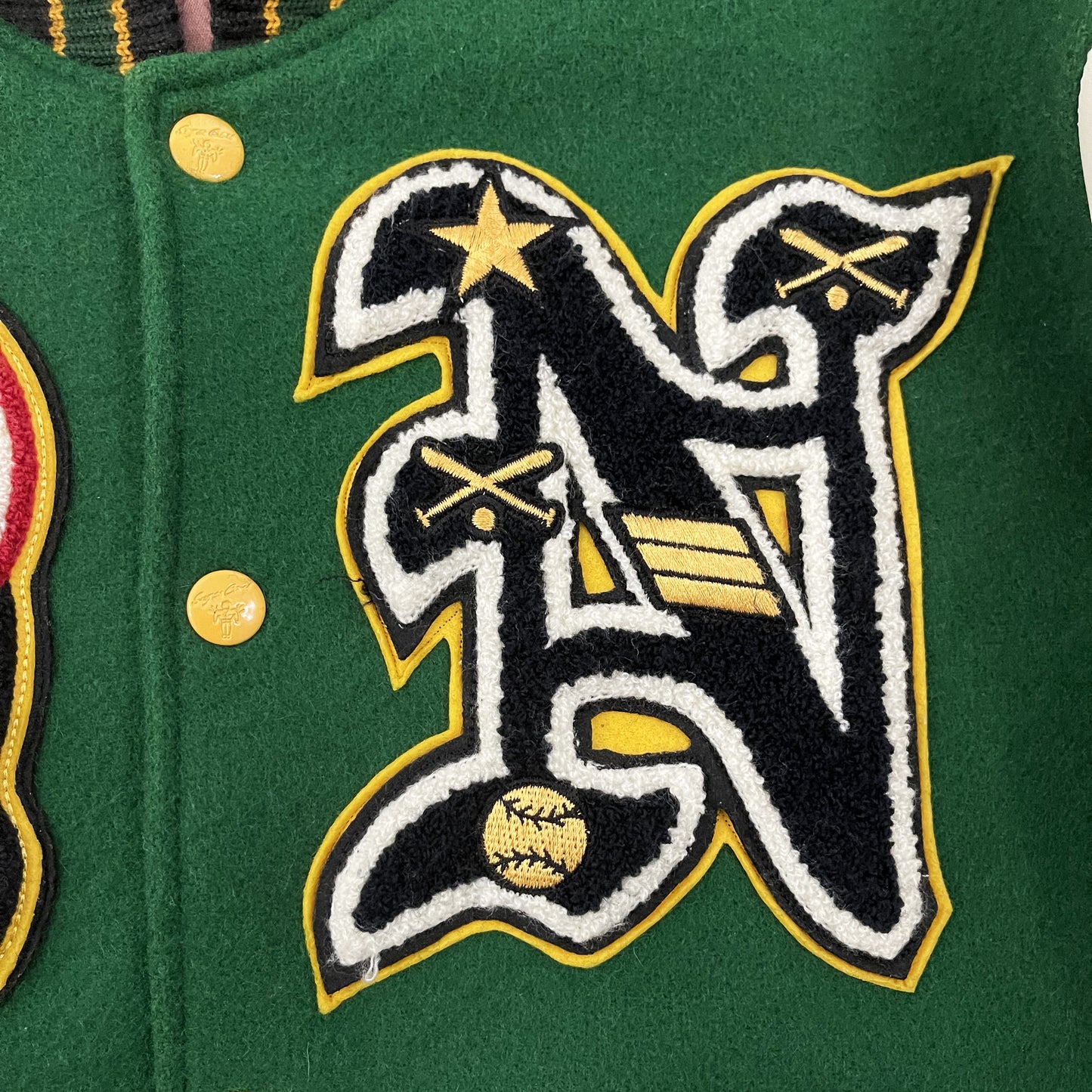 Style Eyes 'Shamrock Baseball Champs' Varsity Jacket - L