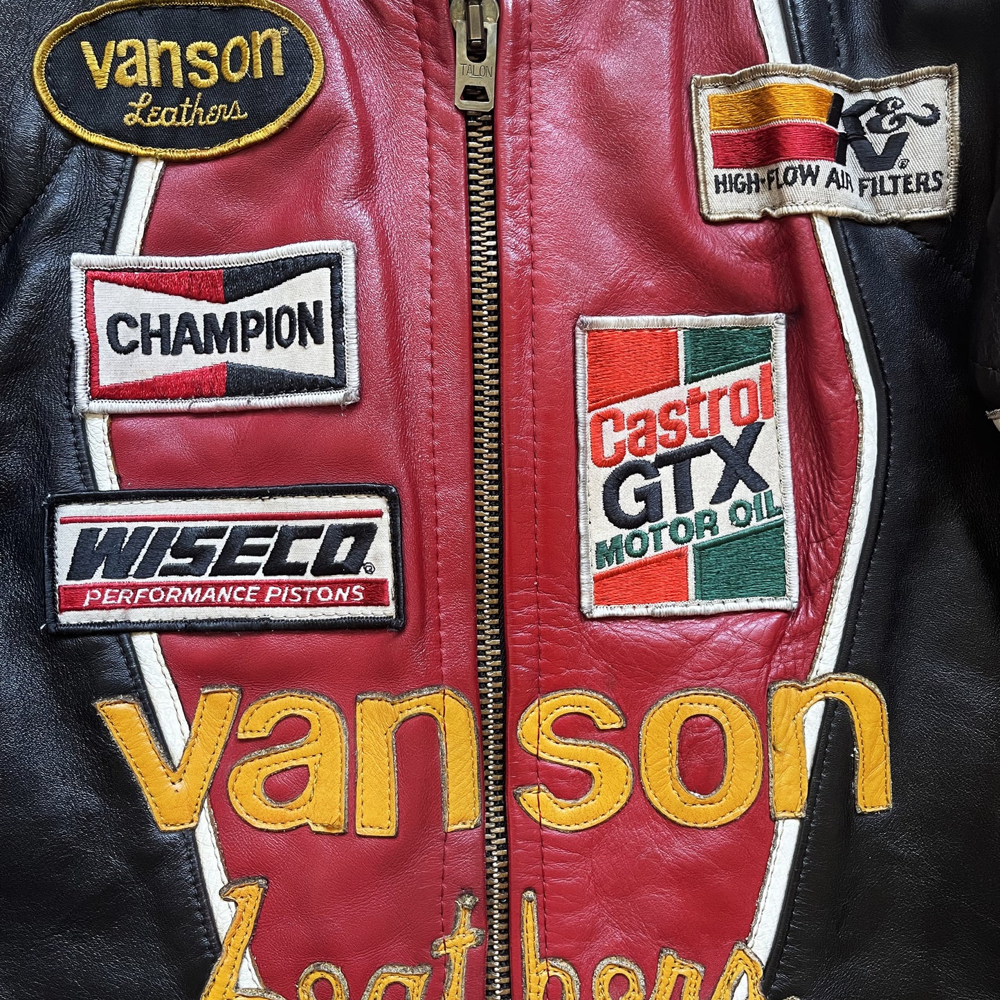 Vanson Leathers One Star Motorcycle Racer Jacket - M