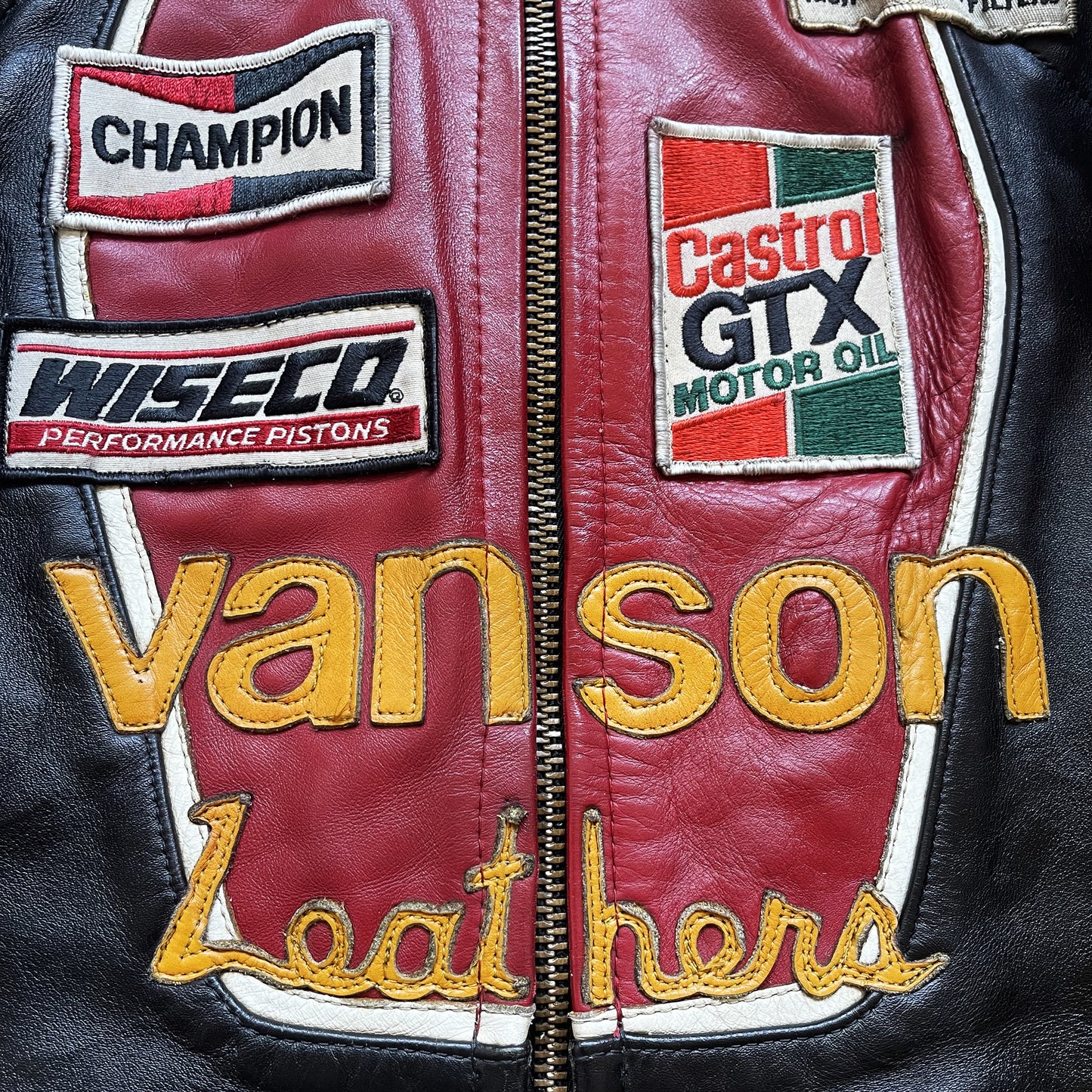 Vanson Leathers One Star Motorcycle Racer Jacket - M
