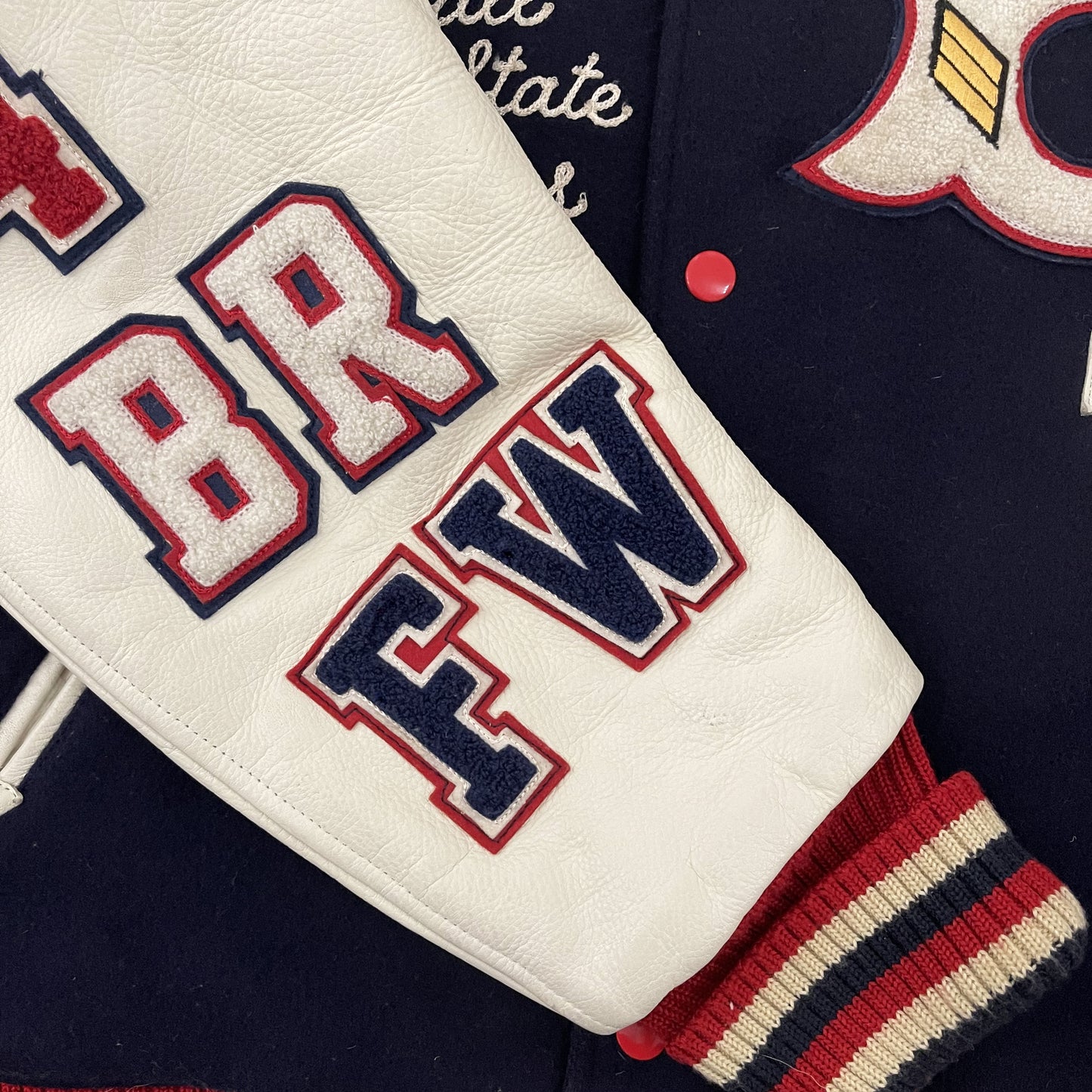 Whitesville 'Bellwood Blue Peckers' Varsity Jacket - XL