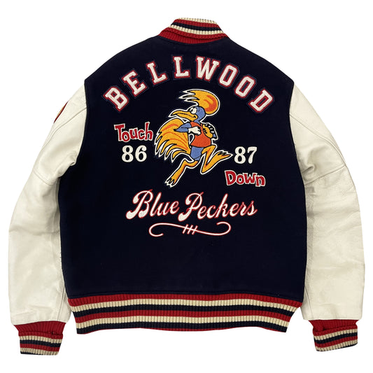 Whitesville 'Bellwood Blue Peckers' Varsity Jacket - XL