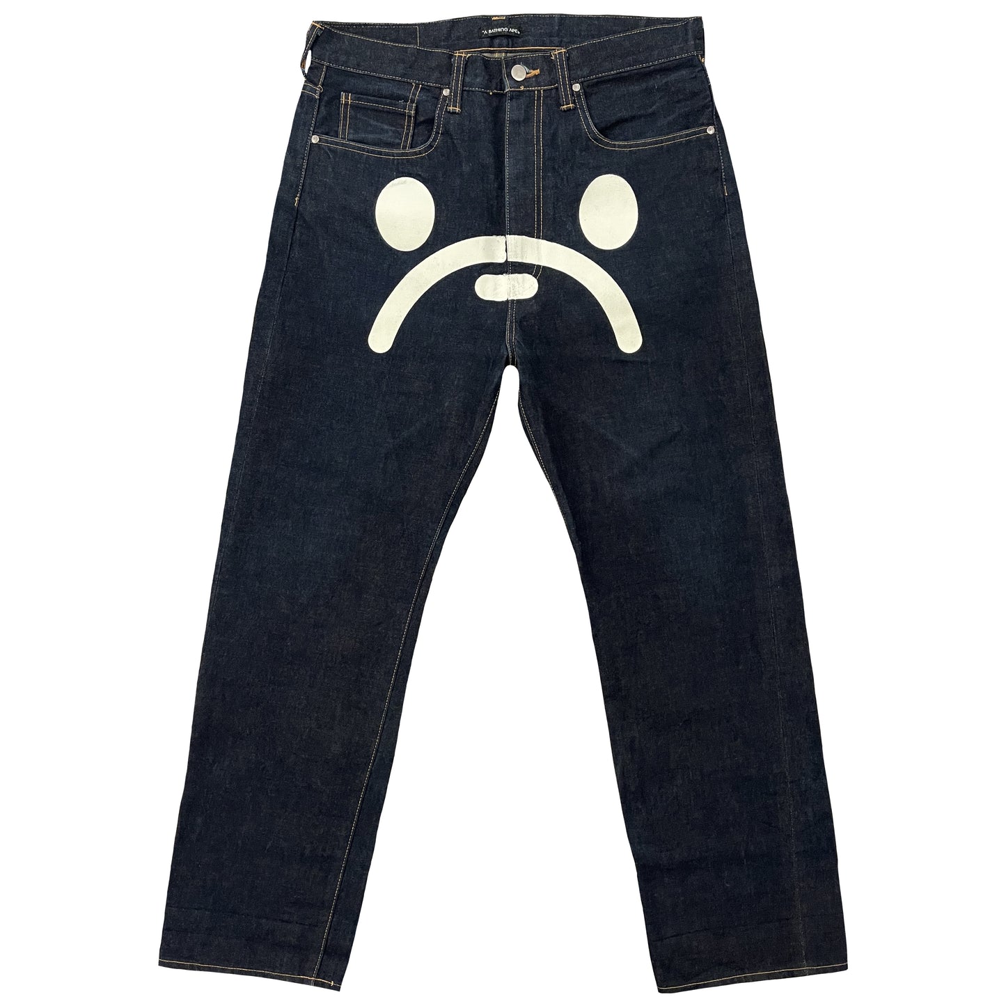 Bape Sad Face Jeans