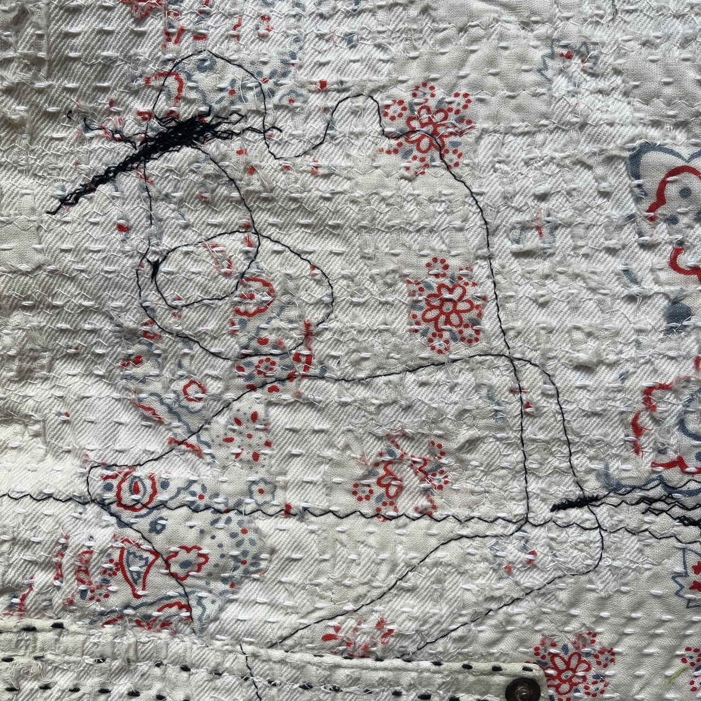 Boro Bandana Sashiko Distressed Jeans - W31"