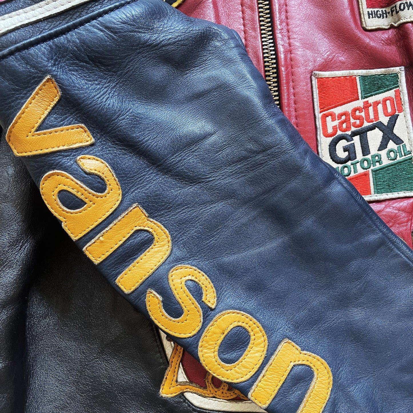 Vanson Leathers One Star Motorcycle Racer Jacket - M