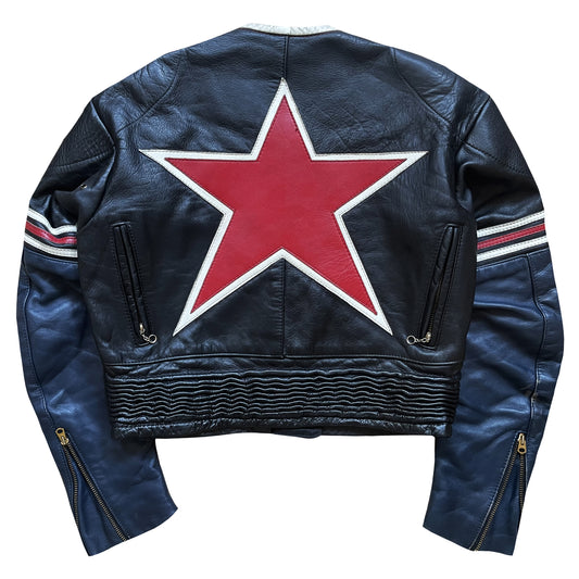 Vanson Leathers One Star Motorcycle Racer Jacket - M