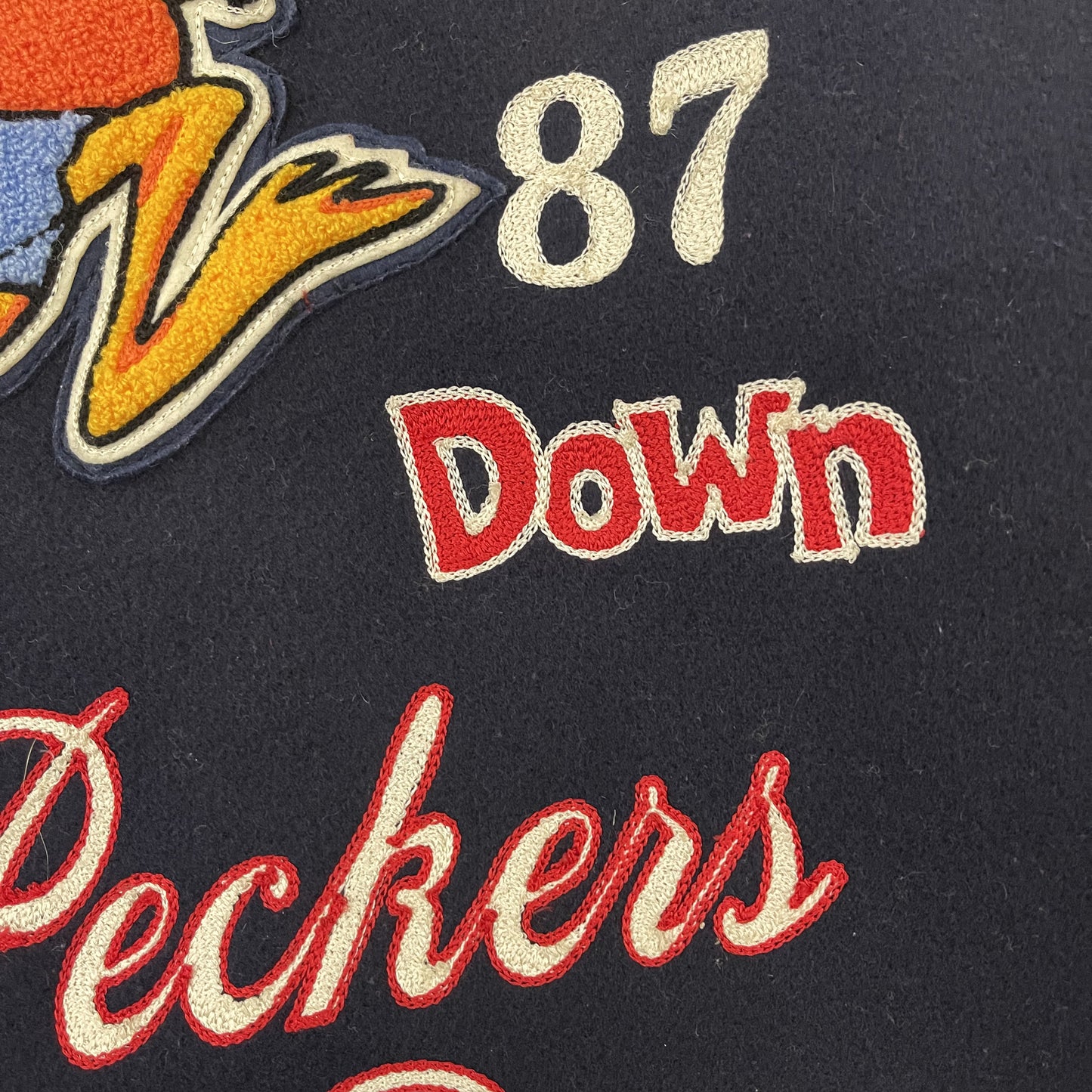 Whitesville 'Bellwood Blue Peckers' Varsity Jacket - XL