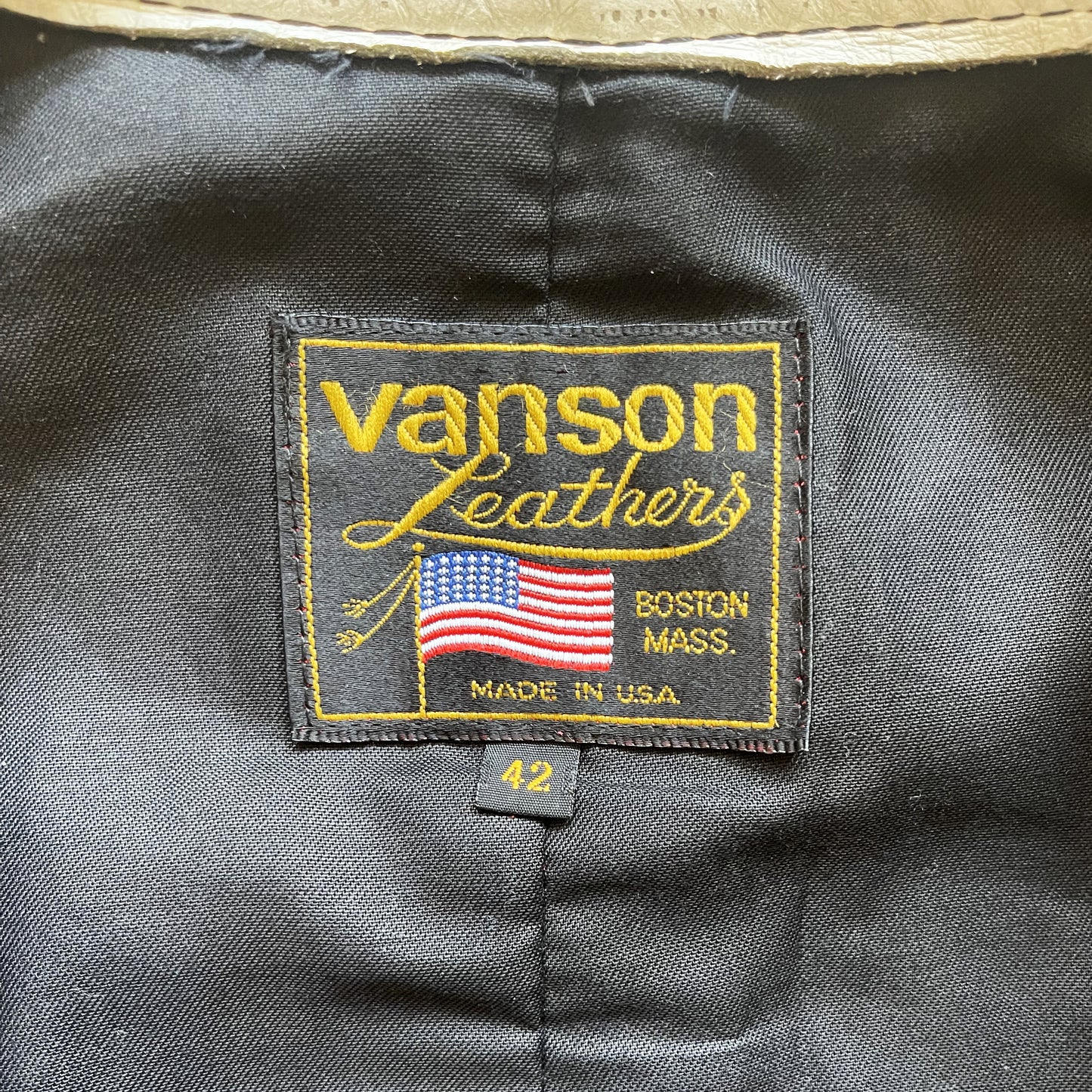 Vanson Leathers One Star Motorcycle Racer Jacket - M