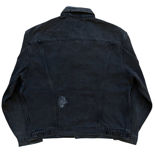 Boro Sashiko Distressed Denim Trucker Jacket - XL