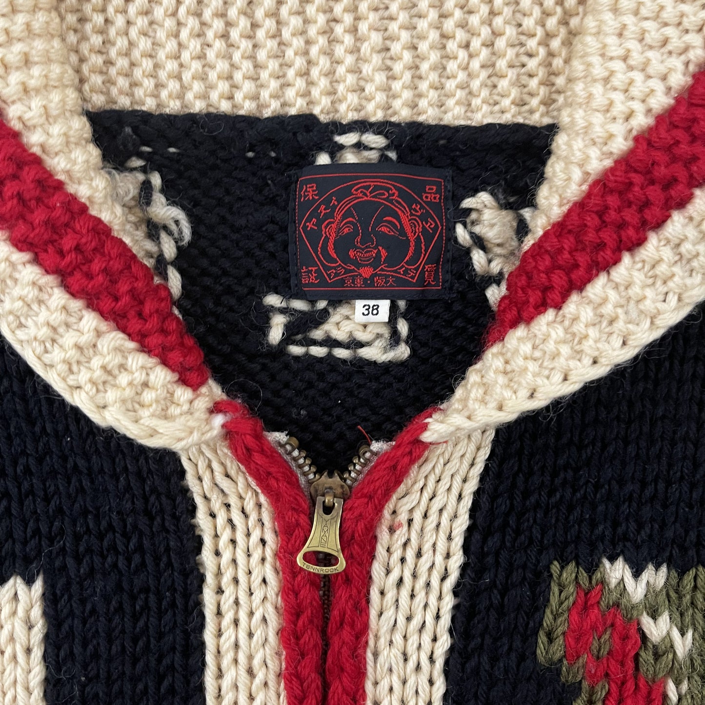 Evisu Dowluck Cowichan Knitted Cardigan - M