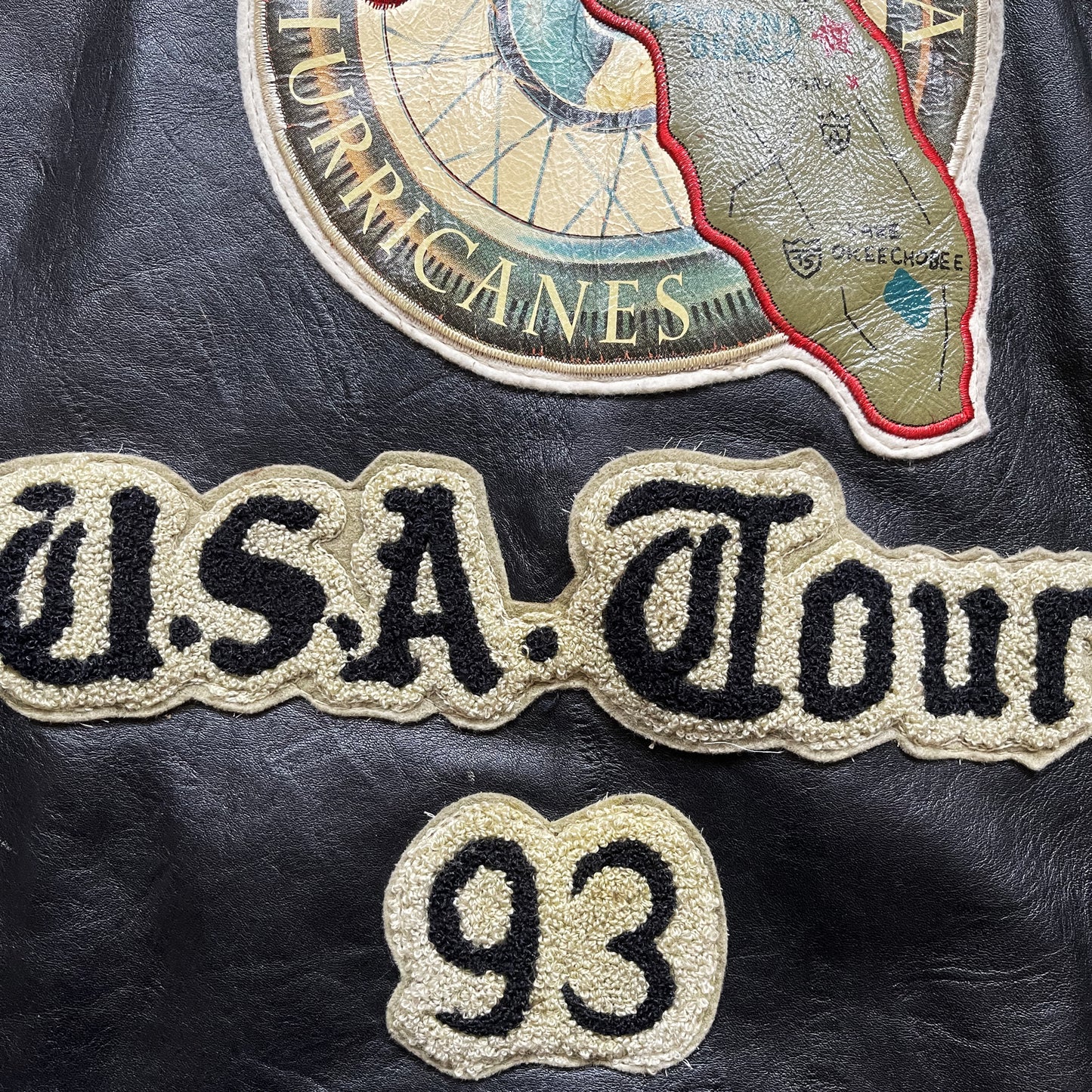 Avirex 'Daytona to LA' Leather Biker Jacket - S