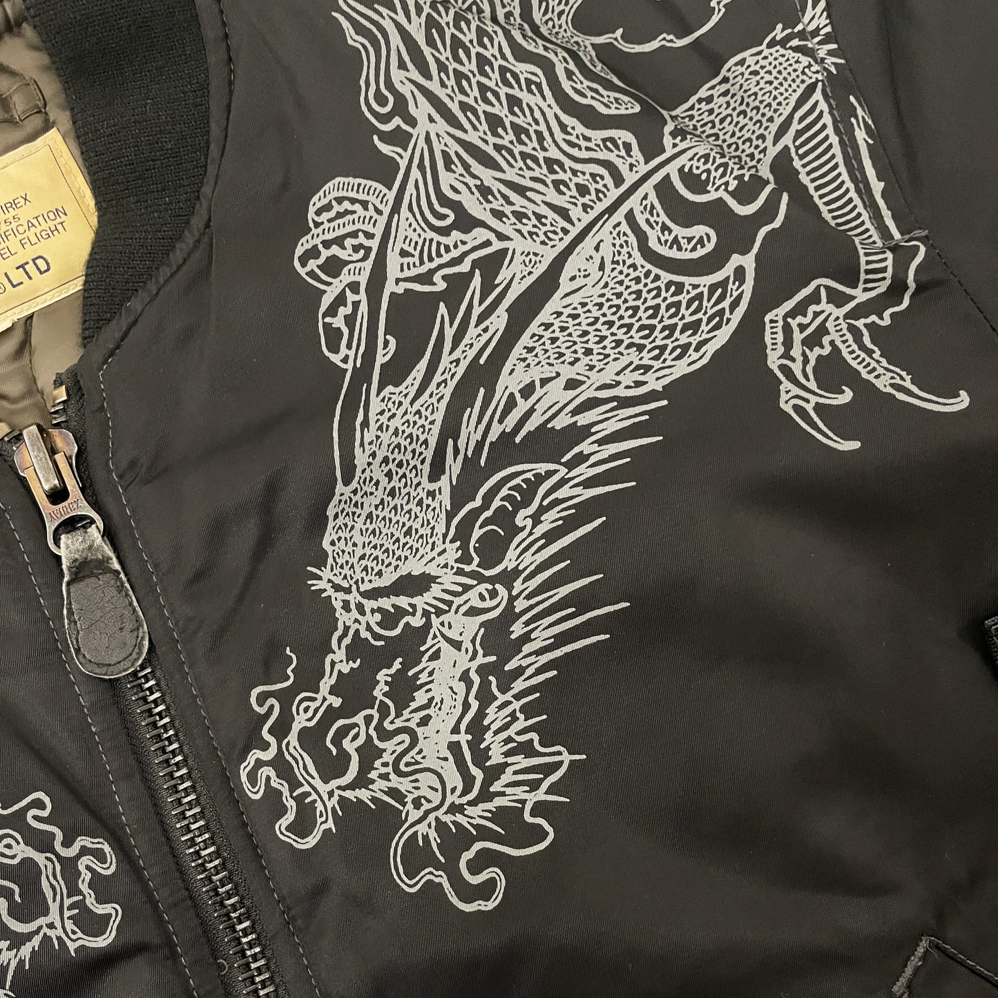 Avirex Japan Dragon MA1 Bomber Jacket - S