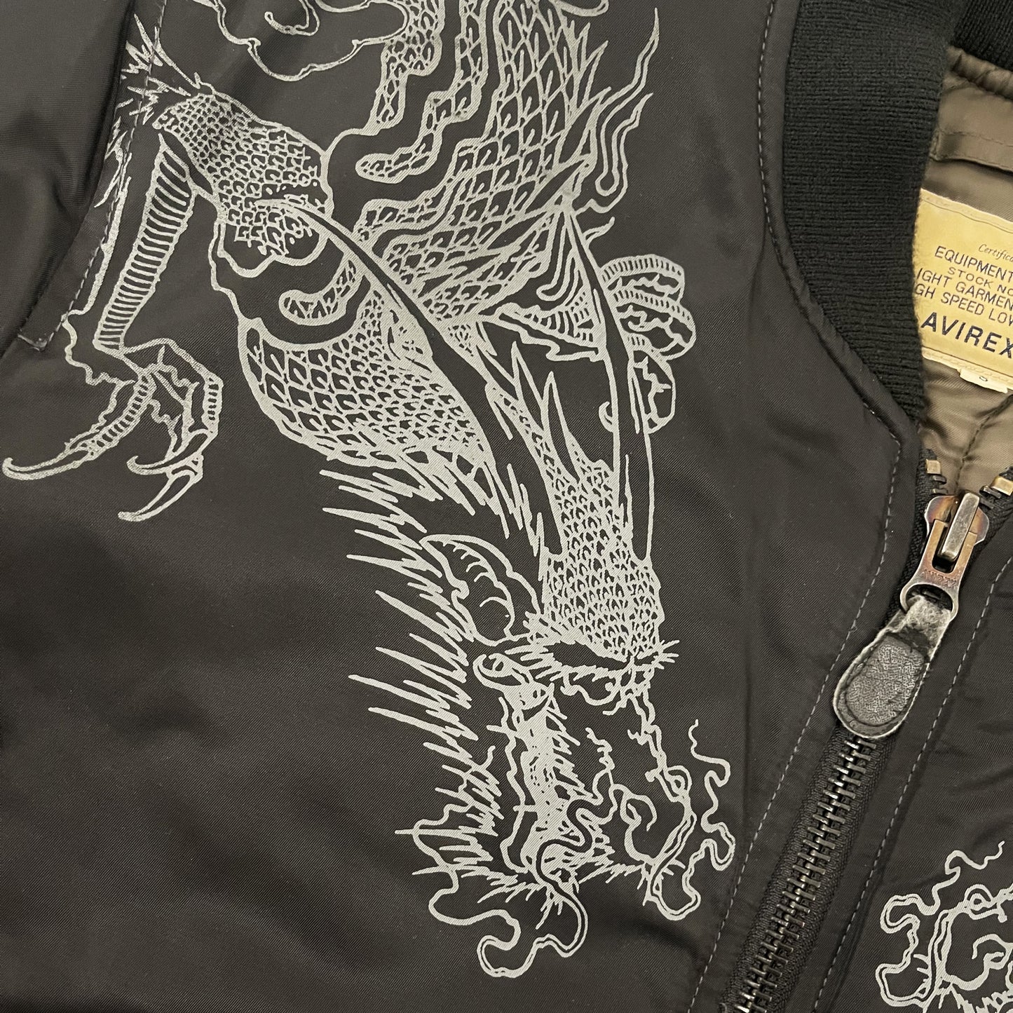 Avirex Japan Dragon MA1 Bomber Jacket - S