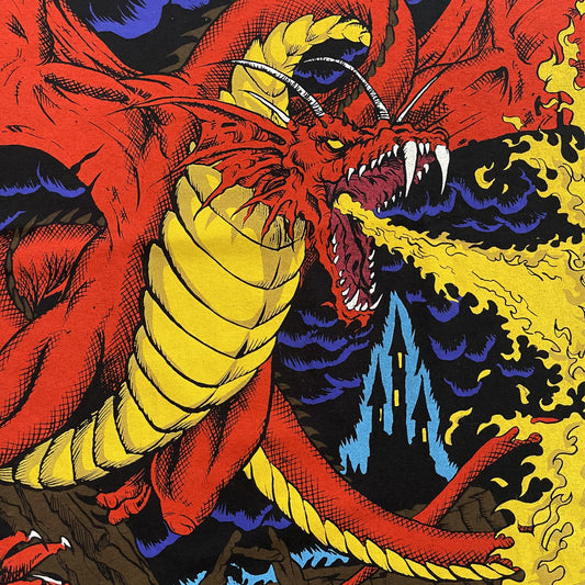 Liquid Blue Dark Fantasy Firing Dragon T-Shirt