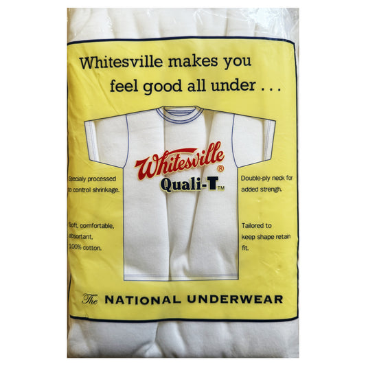 Whitesville Quali-T 2 Pack T-Shirt White Heavyweight - XL