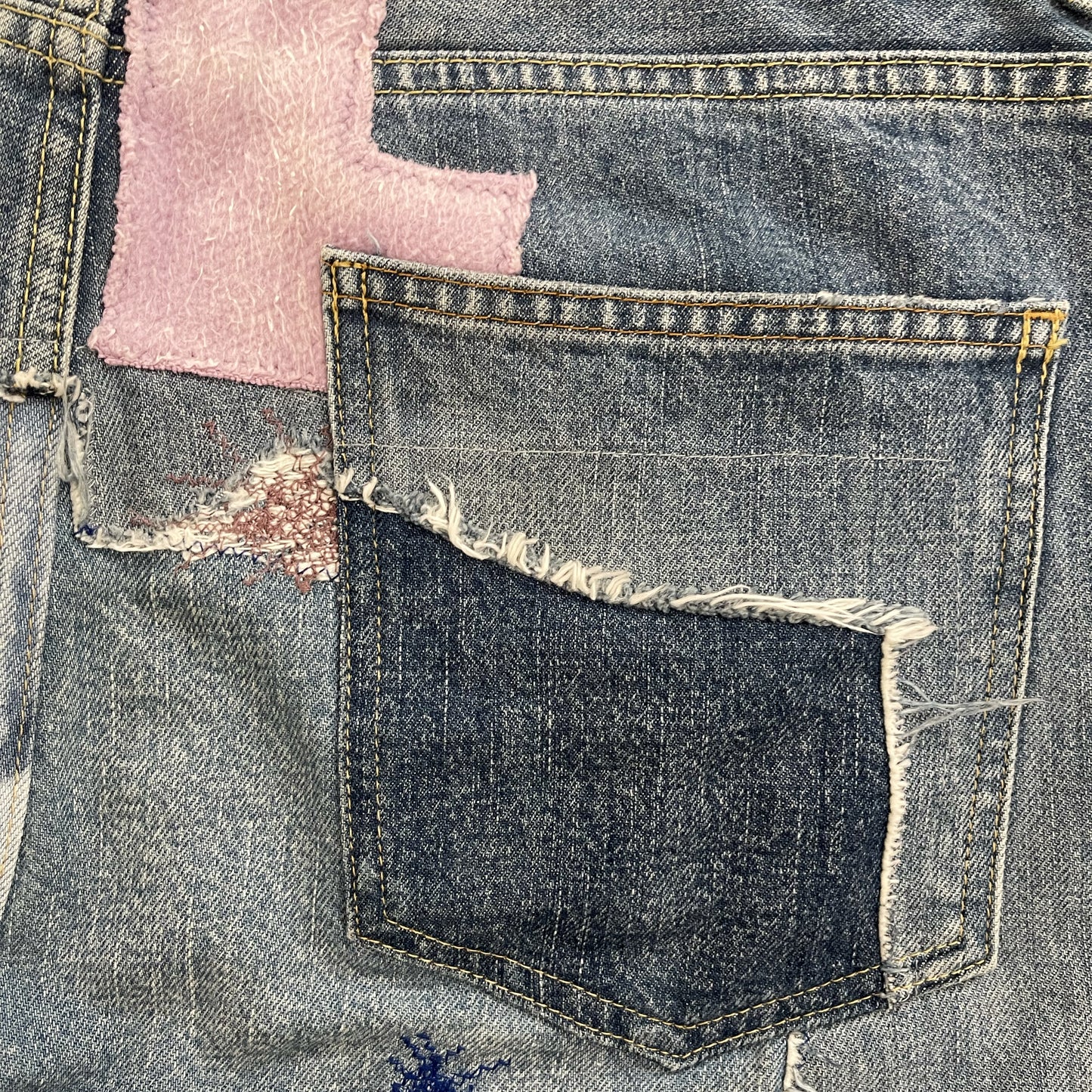 Kapital 14oz Okabilly Gypsy Patchwork Jeans