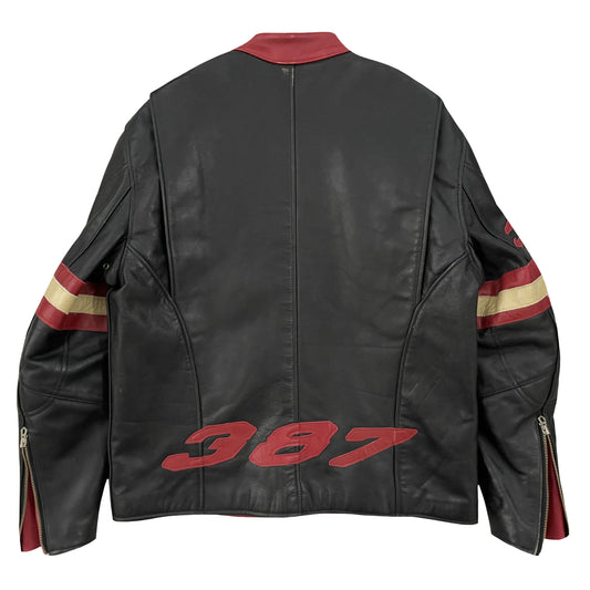 Avirex 387 Leather Racing Jacket - M