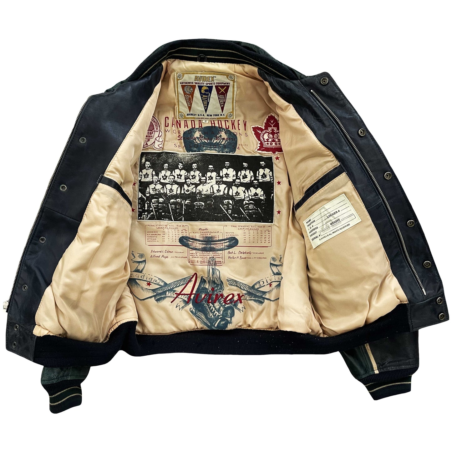 Avirex Leather Varsity Jacket