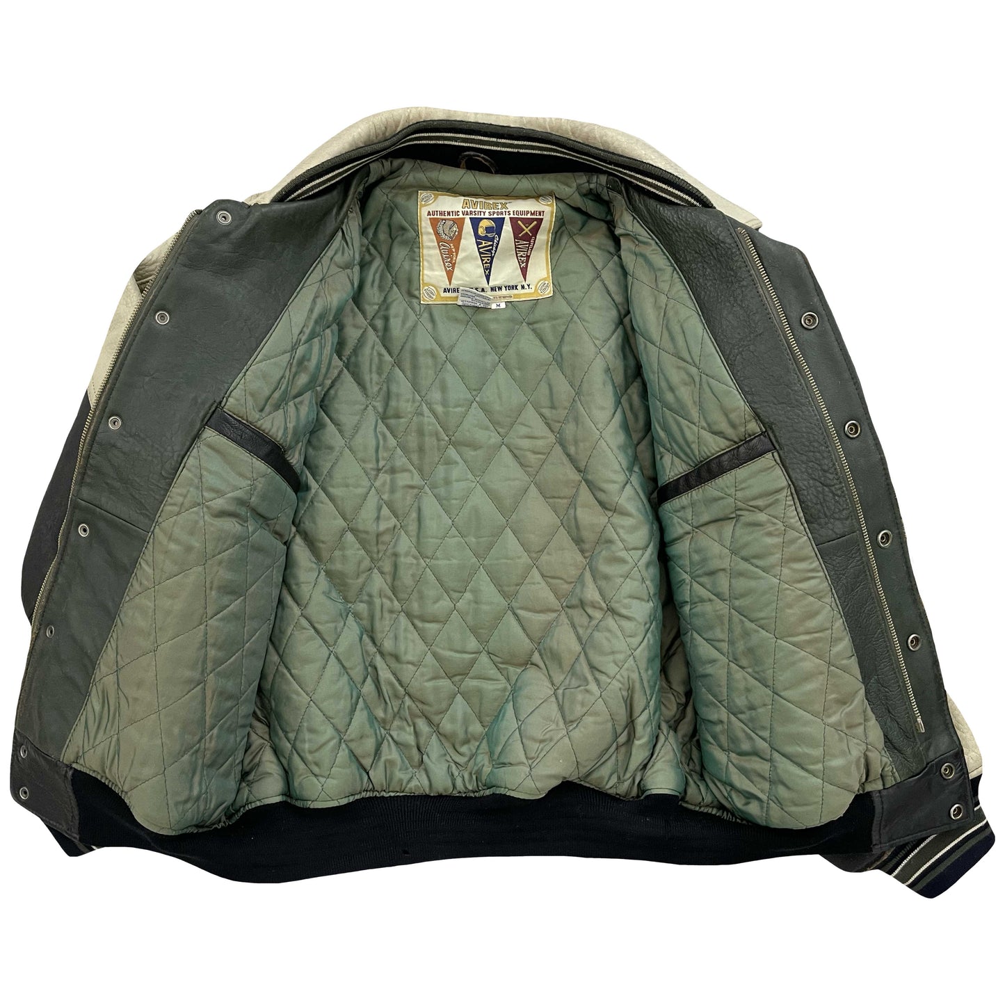 Avirex Wildbears Leather Varsity Jacket