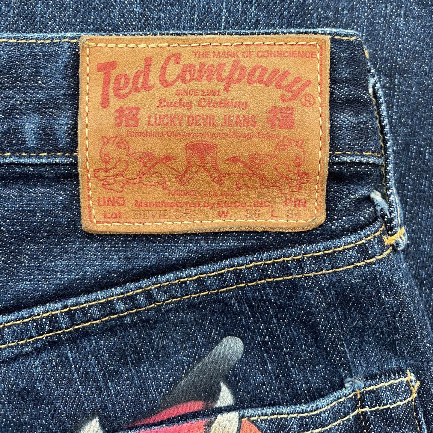 Tedman's Airbrushed Selvedge Jeans