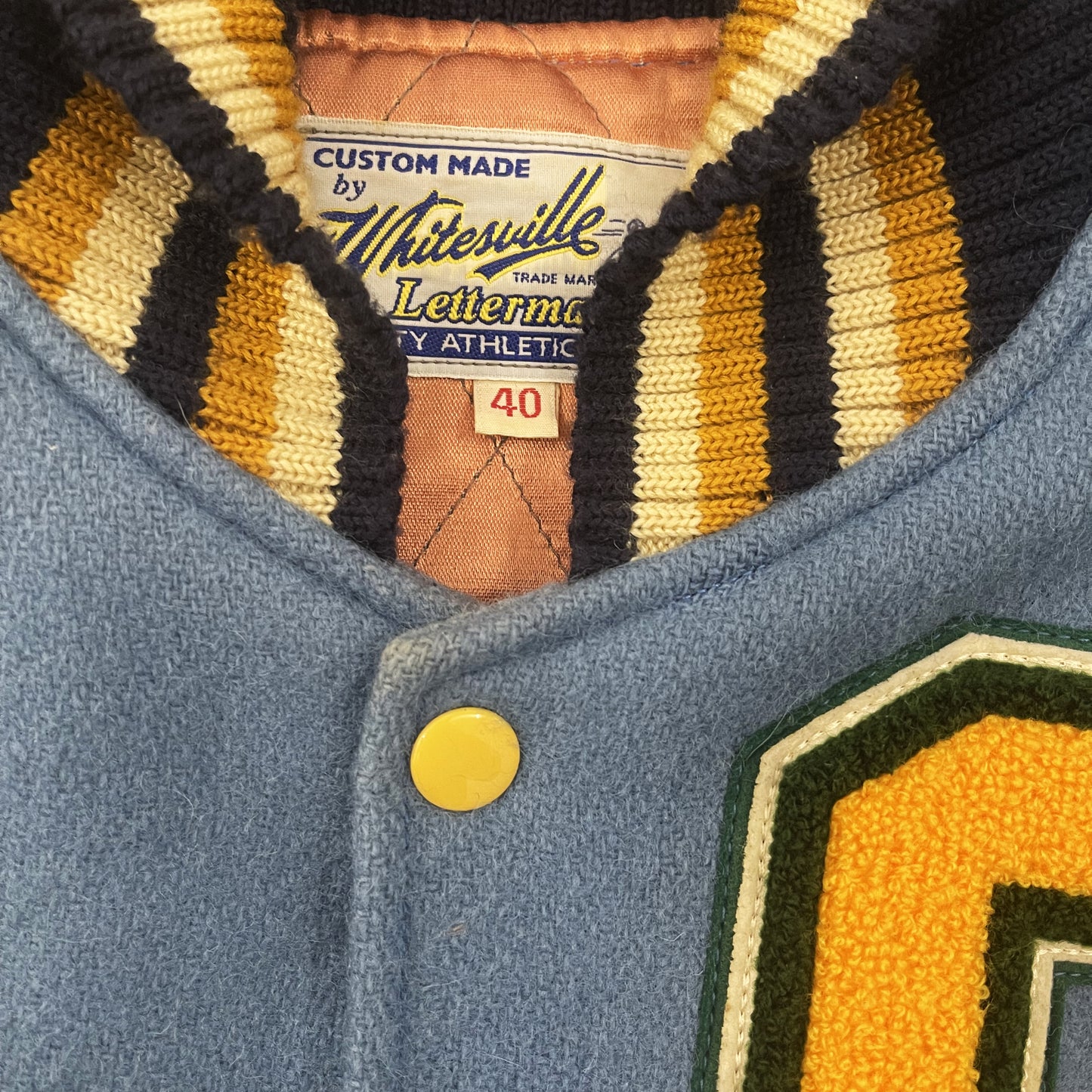 Whitesville 'Wave Junkies' Varsity Jacket - L