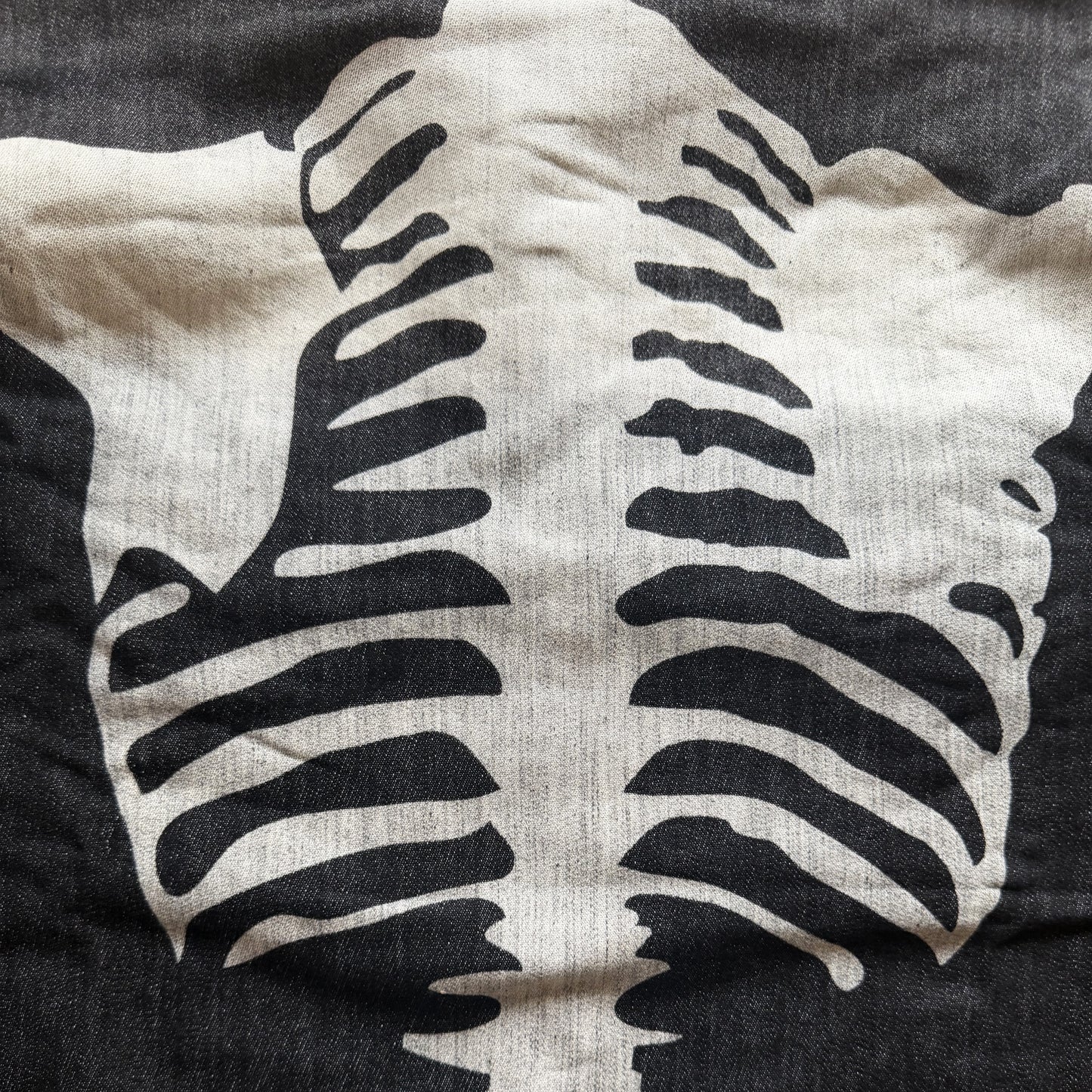 Vanson Leathers Skeleton Denim Shirt - L