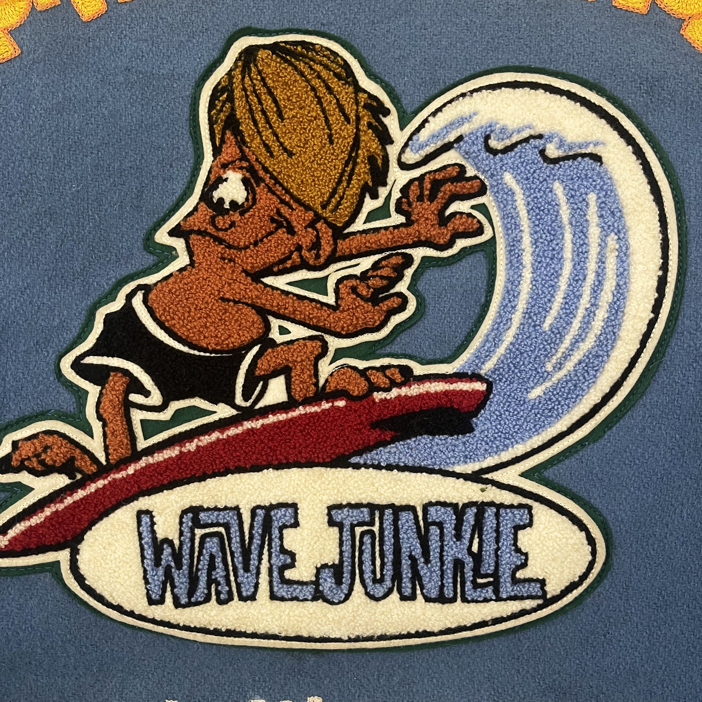 Whitesville 'Wave Junkies' Varsity Jacket - L