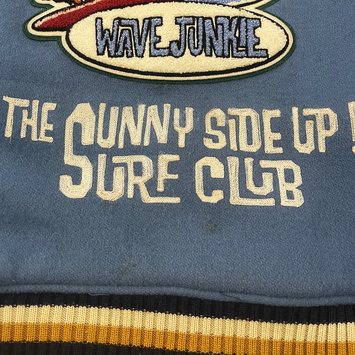 Whitesville 'Wave Junkies' Varsity Jacket - L