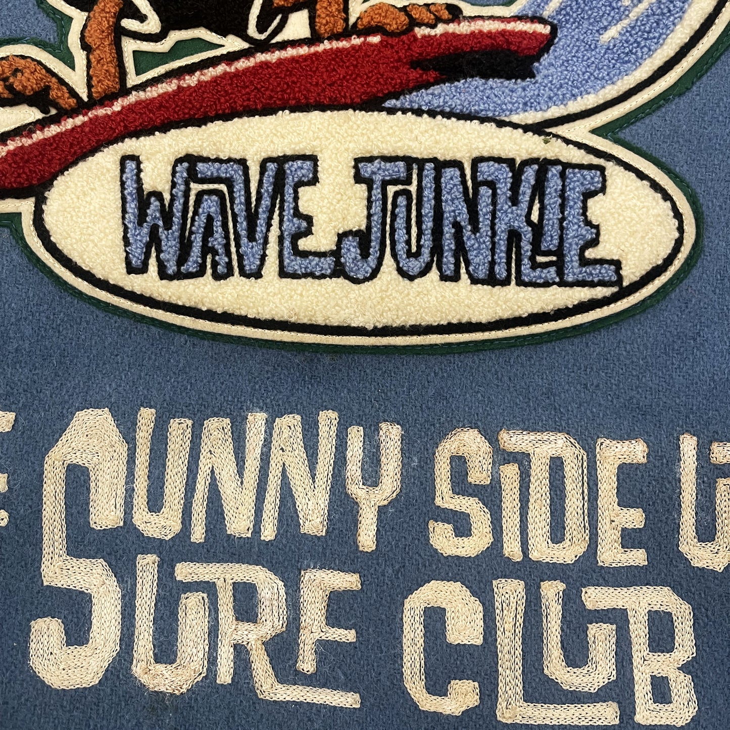 Whitesville 'Wave Junkies' Varsity Jacket - L