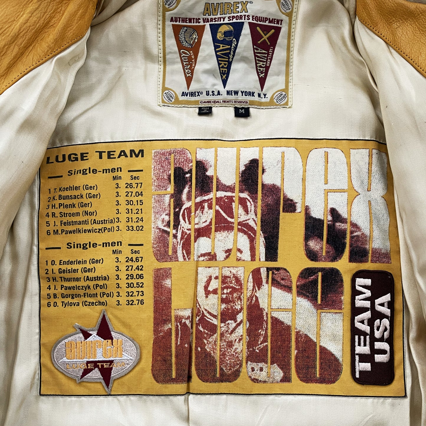 Avirex Leather Varsity Jacket