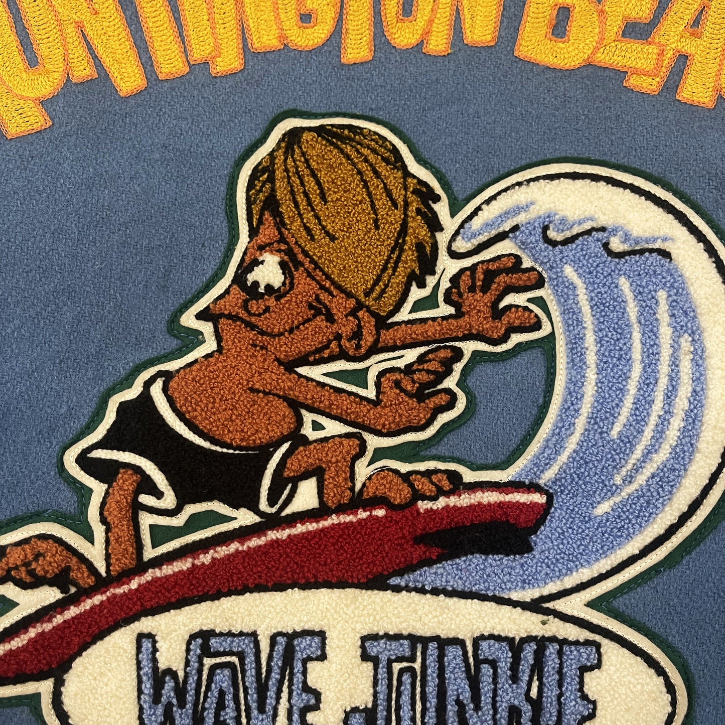 Whitesville 'Wave Junkies' Varsity Jacket - L