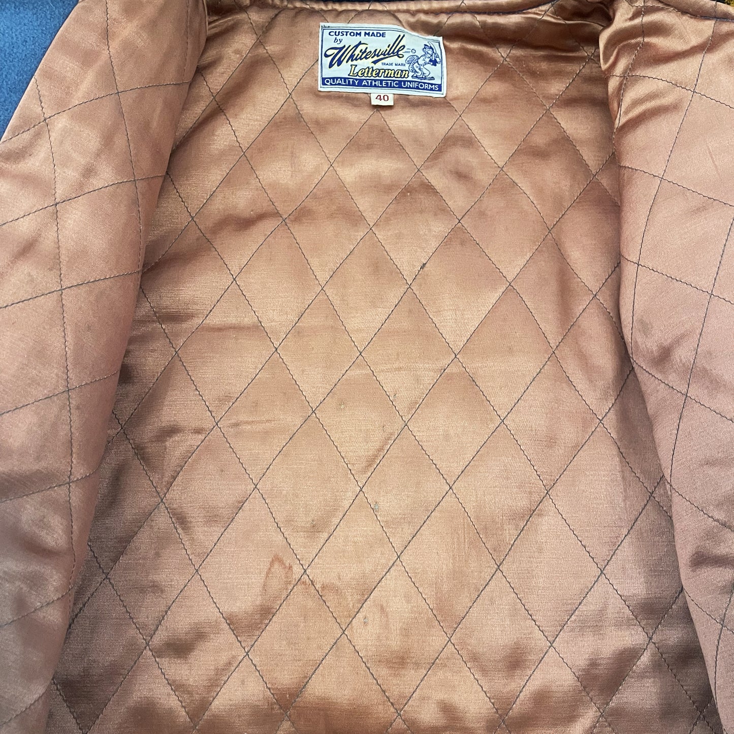 Whitesville 'Wave Junkies' Varsity Jacket - L