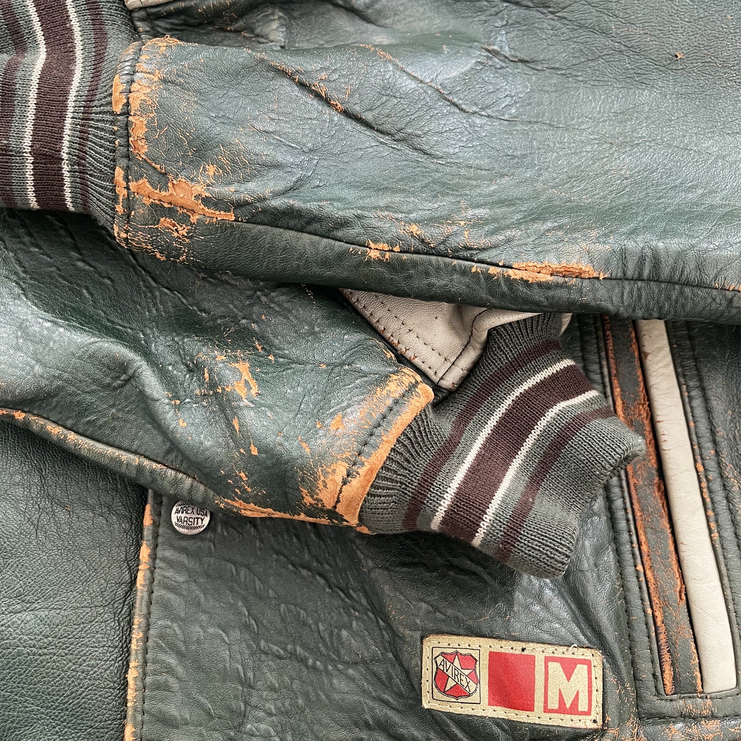 Avirex Leather Varsity Jacket