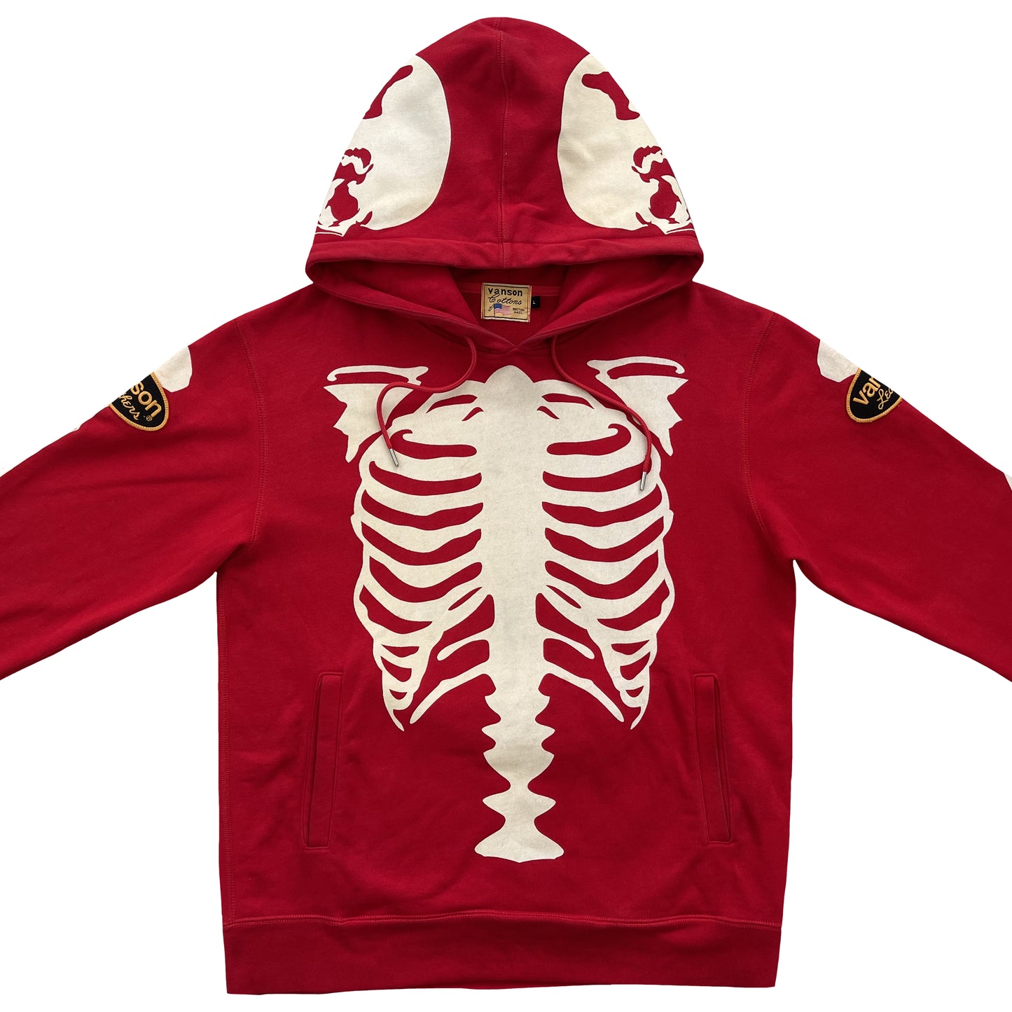 Vanson Leathers Skeleton Hoodie