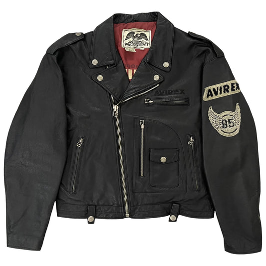 Avirex Daytona Leather Biker Jacket - L