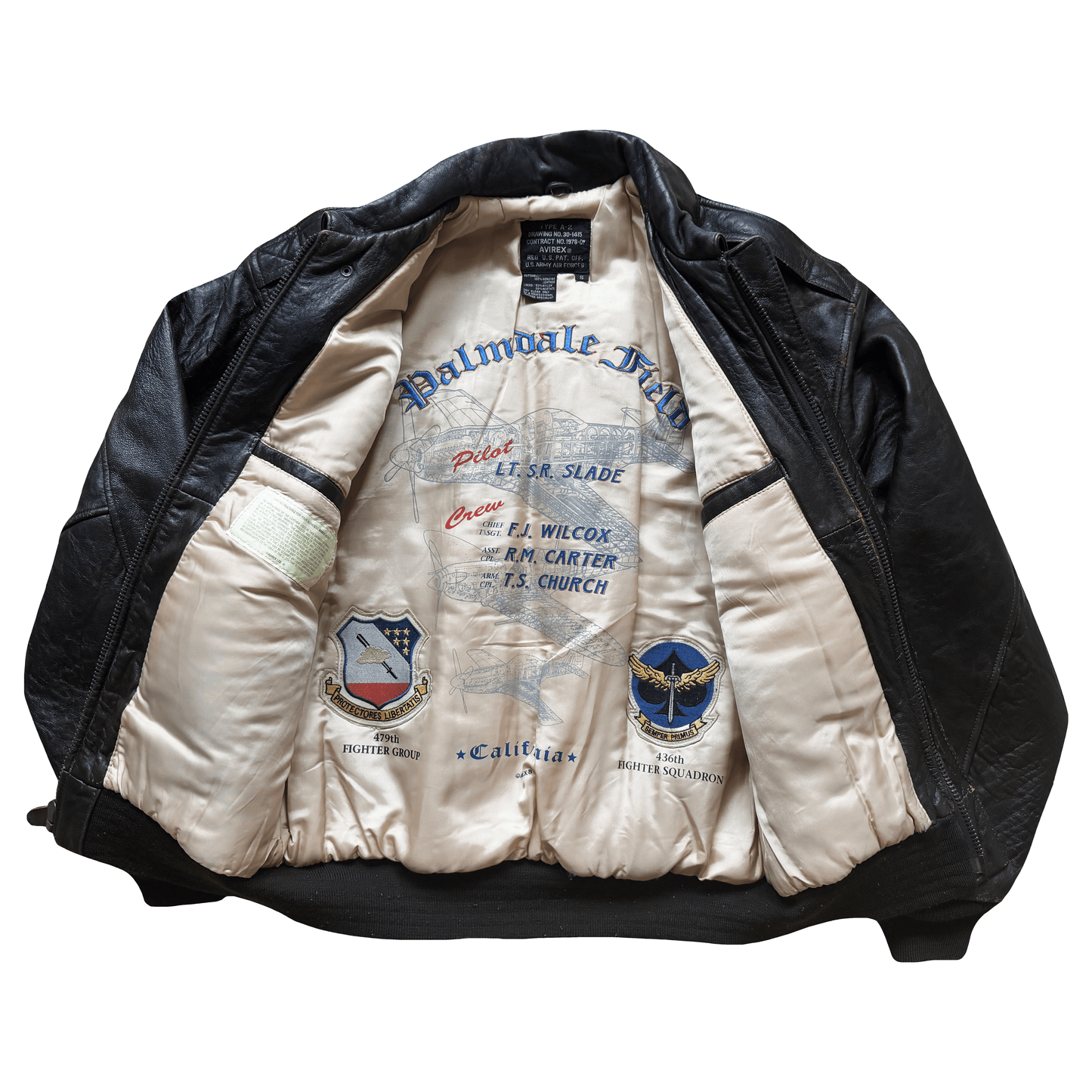 Avirex 'Second Chance' 1992 A2 Leather Flight Jacket - S / M